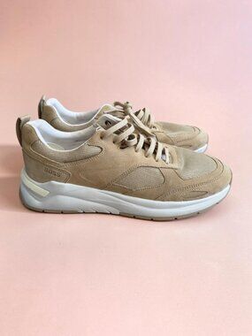 HUGO BOSS Women’s Beige Sueded Trainers Sneakers Size 39 / US 9
